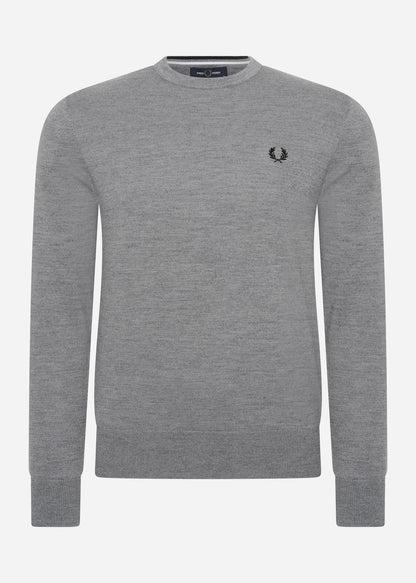 Fred Perry Truien  Classic crew neck jumper - grey marl 