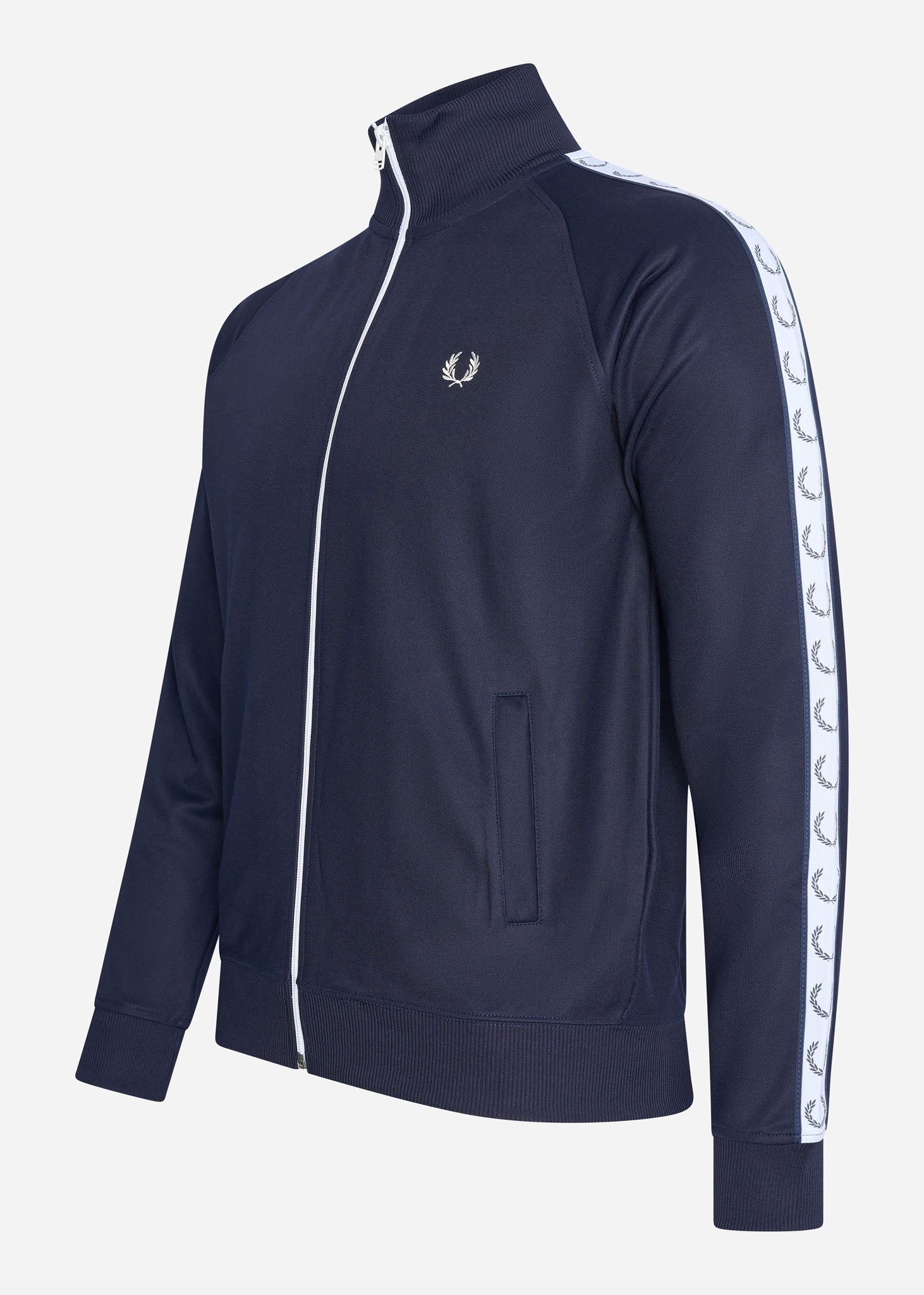 taped track jacket carbon blue