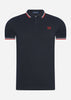 Fred Perry Polo's  Twin tipped fred perry shirt - navy white red 