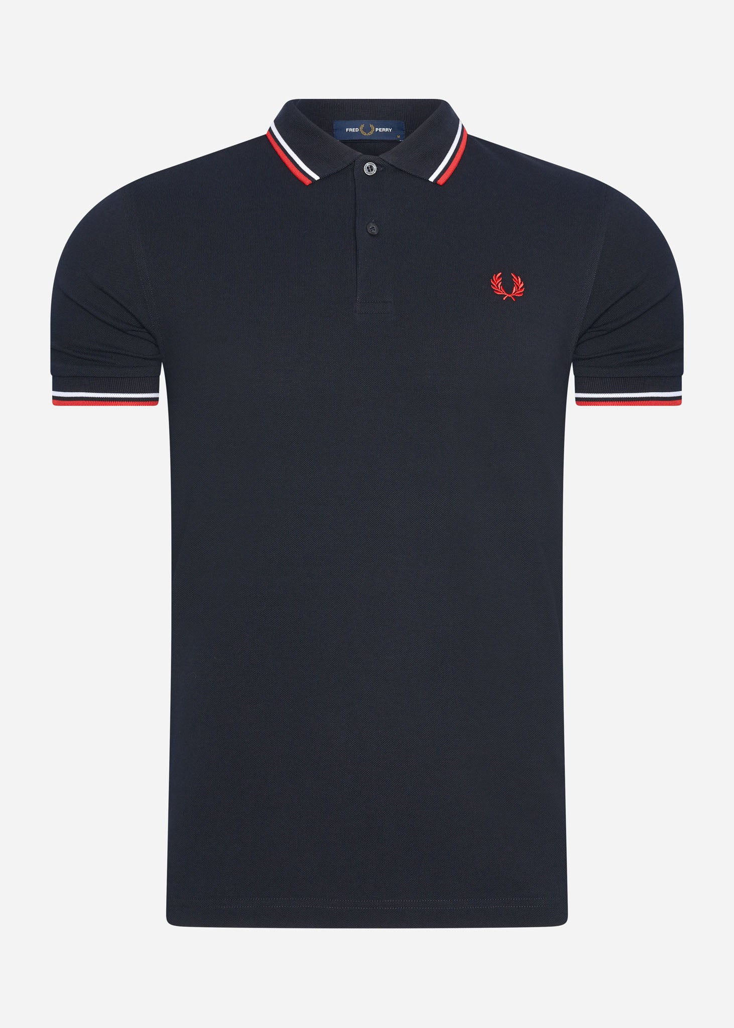 Fred Perry Polo's  Twin tipped fred perry shirt - navy white red 