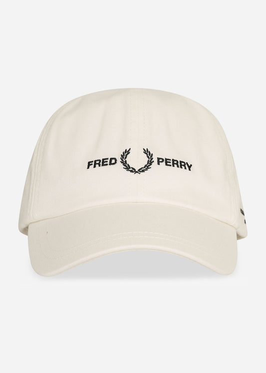 Fred Perry Petten  Branded twill cap - snow white 