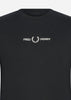 Fred Perry Truien  Embroidered sweatshirt - black 