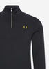 Fred Perry Truien  Half zip sweatshirt - black 