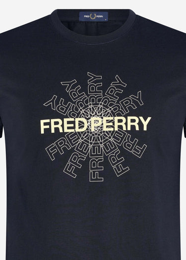 Fred Perry T-shirts  Fred perry graphic t-shirt - navy 