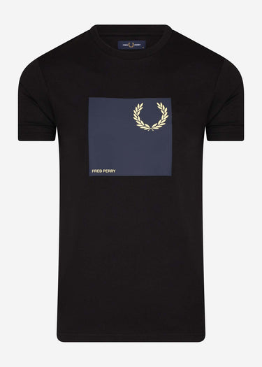 Fred Perry T-shirts  Laurel wreath graphic t-shirt q2 - black 