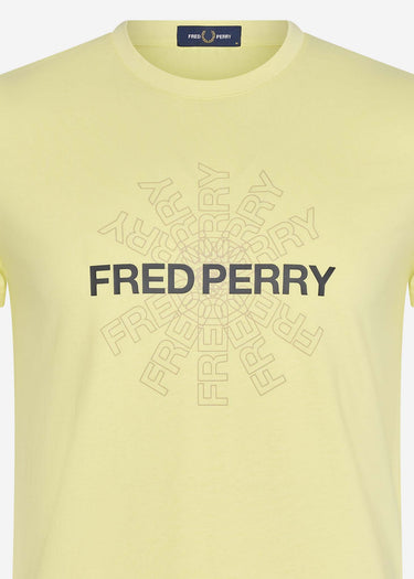 Fred Perry T-shirts  Fred perry graphic t-shirt - wax yellow 