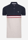 Barbour Polo's  Block colour polo - navy 