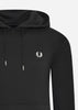 Fred Perry Hoodies  Tipped hooded sweatshirt - black 