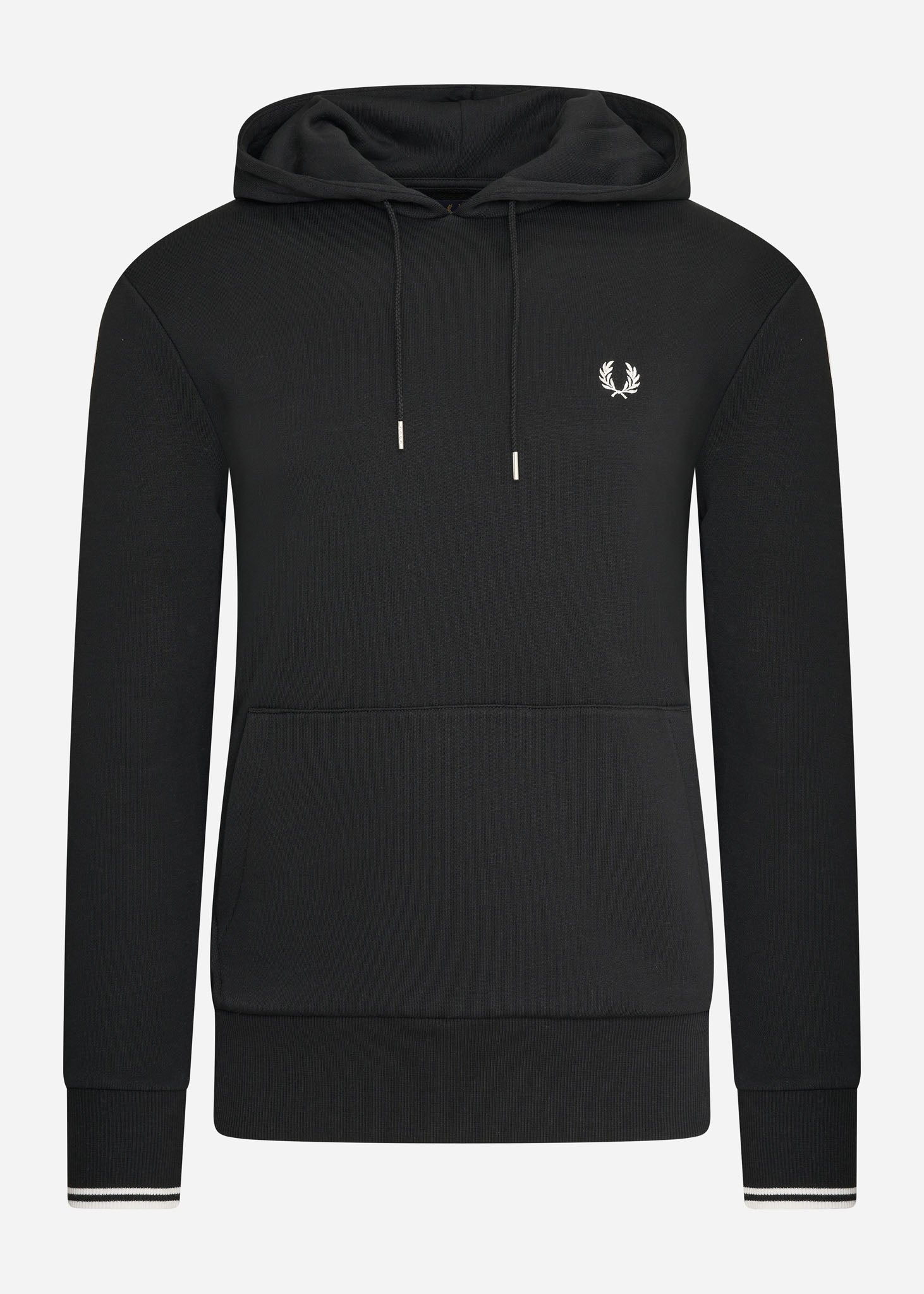 Fred Perry Hoodies  Tipped hooded sweatshirt - black 