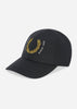 Fred Perry Petten  Laurel wreath ripstop cap - black 