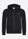 Lacoste Vesten Sweater zip - black