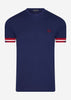 Fred Perry T-shirts  Abstract cuff t-shirt - french navy 