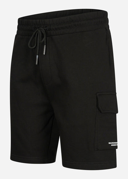 Marshall Artist Korte Broeken  Siren cargo short - black 