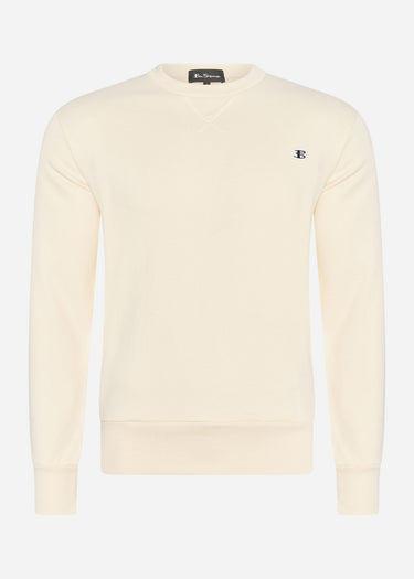Ben Sherman Truien  B logo crew - ivory 