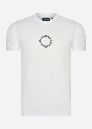 MA.Strum T-shirts  SS logo print tee - illusion blue 