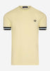 Fred Perry T-shirts  Abstract cuff t-shirt - lemon sorbet 