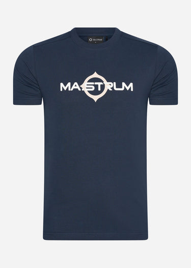 MA.Strum T-shirts  SS logo print tee - ink navy 
