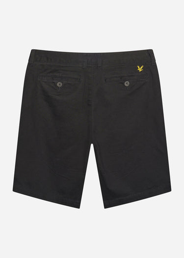 Lyle & Scott Korte Broeken  Chino short - jet black 