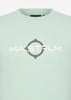 MA.Strum Longsleeve Tees  LS logo print tee - mist green 