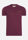 Lyle & Scott T-shirts  Plain t-shirt - burgundy 