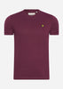 Lyle & Scott T-shirts  Plain t-shirt - burgundy 