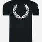 fred perry badge polo shirt black