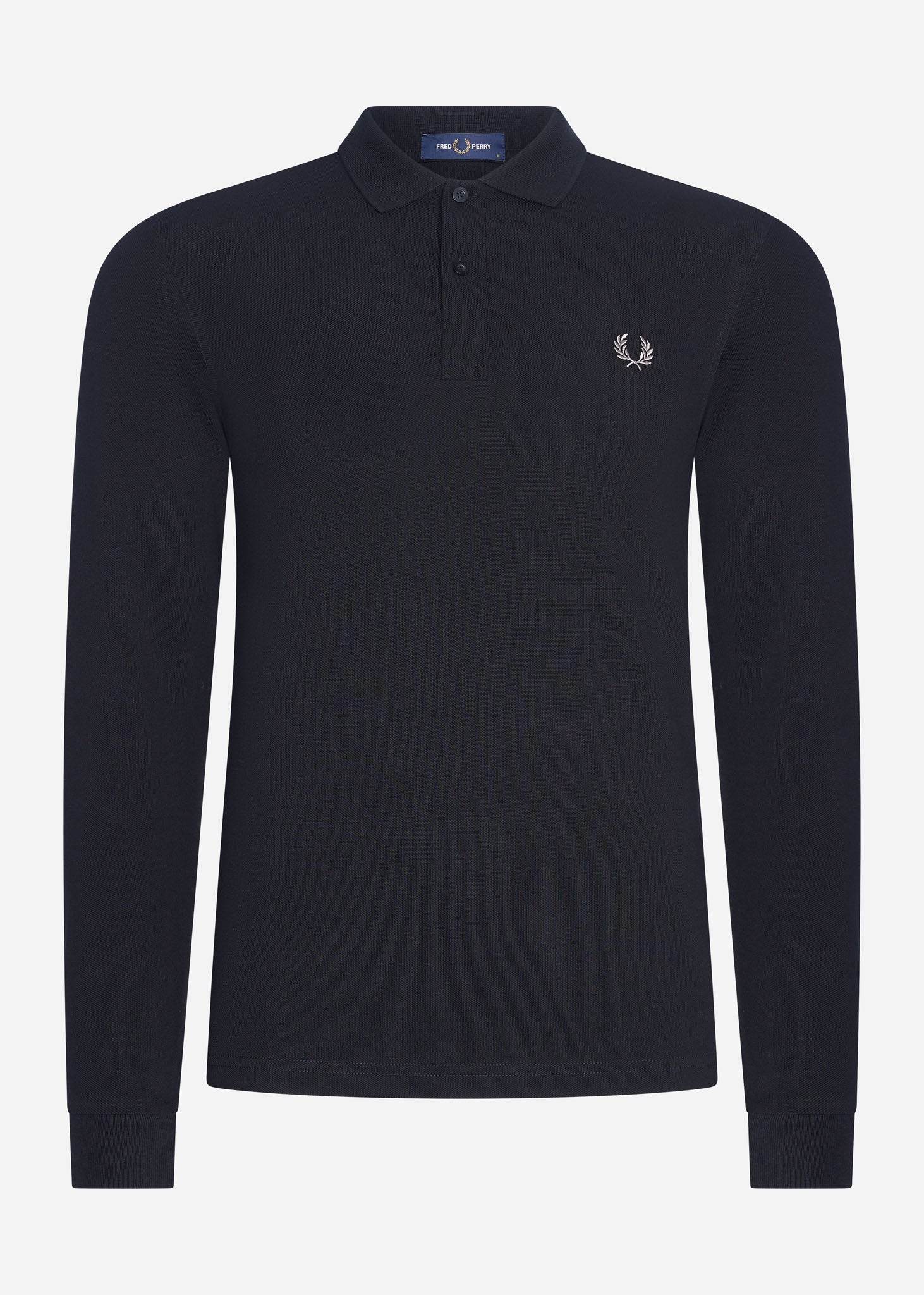 Fred Perry long sleeve polo black zwart