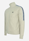 Fred Perry Vesten  Panelled taped track jacket - light oyster 