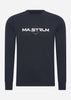 MA.Strum Longsleeve Tees  LS logo print tee - ink navy 