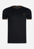 Fred Perry T-shirts  Twin tipped t-shirt - black shadedston 