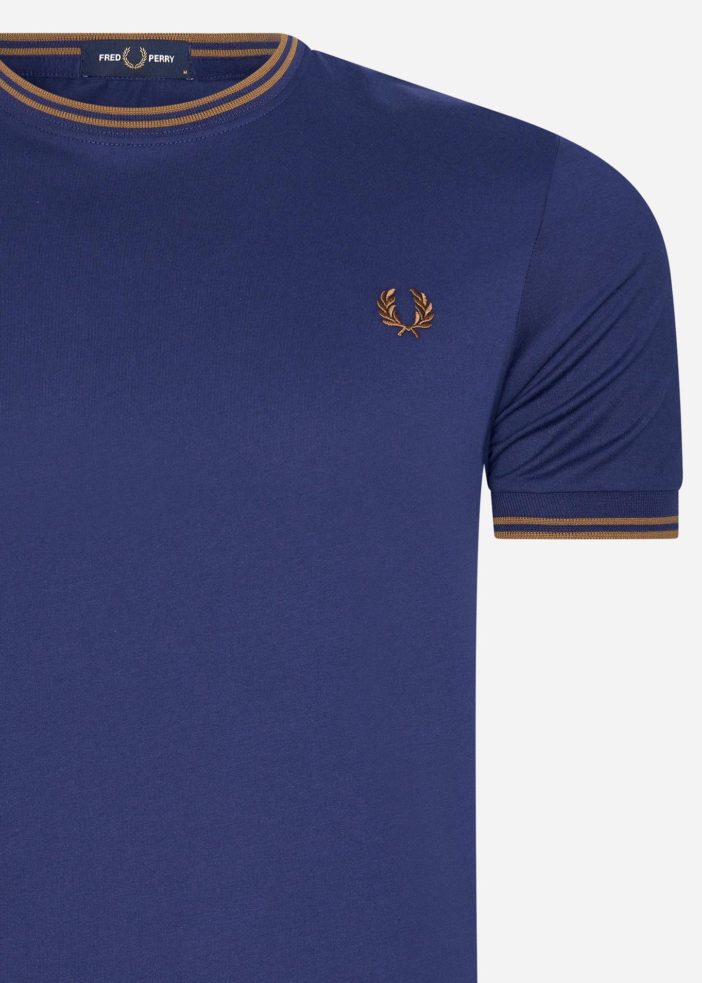 fred perry t-shirt tipped french navy