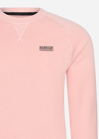 Barbour International Truien  Essential crew sweat - pink cinder 