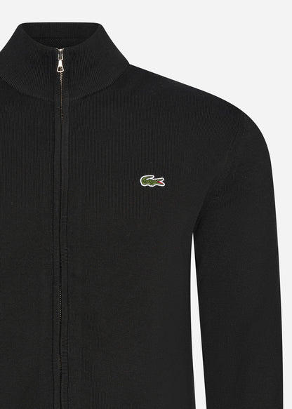 Lacoste Vesten  A Zip through sweater - black 