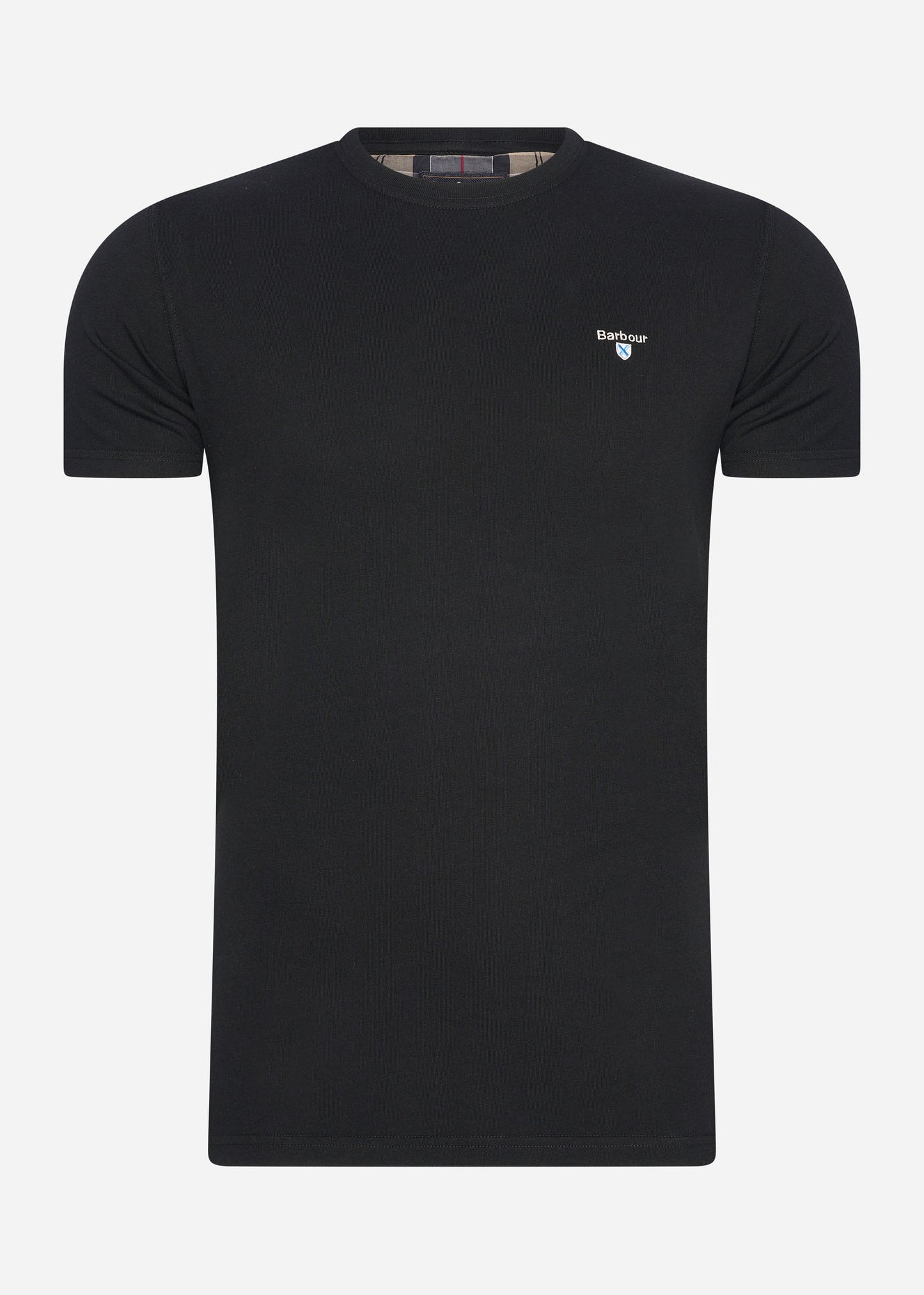 Barbour T-shirts  Tartan sports tee - black 