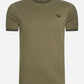 fred perry t-shirt uniform green