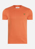 Lyle & Scott T-shirts  Plain t-shirt - victory orange 