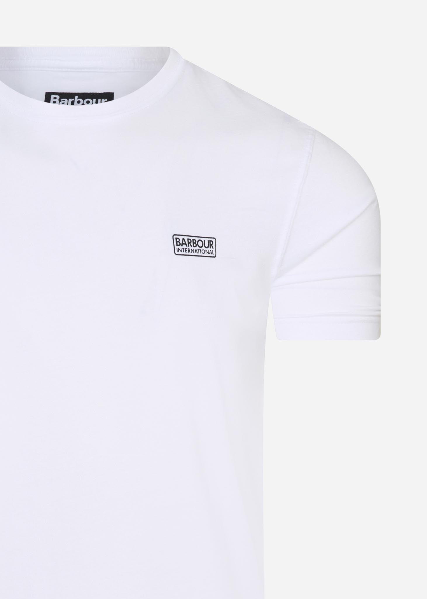 barbour international t-shirt wit