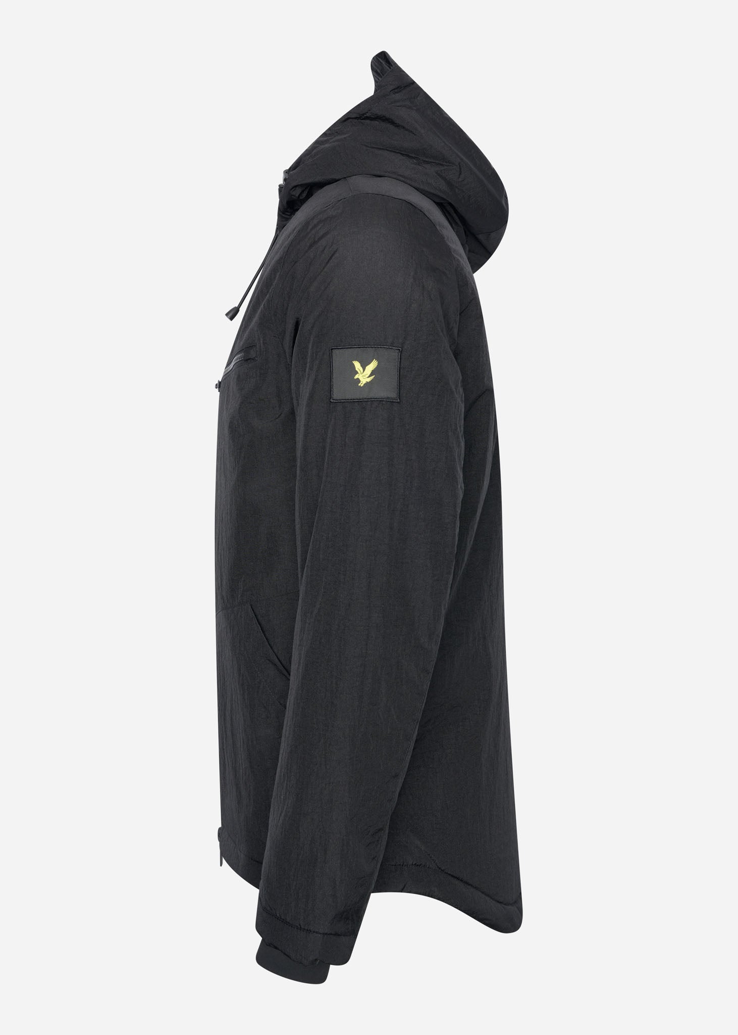 Lyle & Scott Jassen  Wadded dual pocket jacket with face guard - jet black 