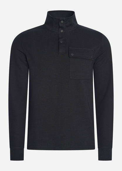 Barbour International Truien  Lever funnel sweat - black 