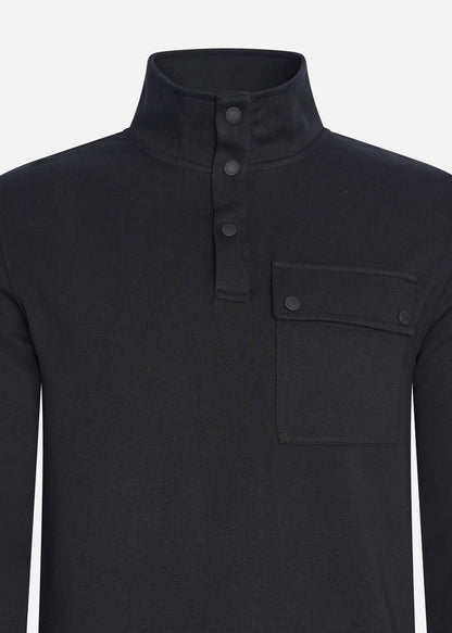 Barbour International Truien  Lever funnel sweat - black 