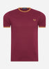 Fred Perry T-shirts  Twin tipped t-shirt - tawny port 