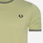 Fred Perry T-shirts  Twin tipped t-shirt - sage green 