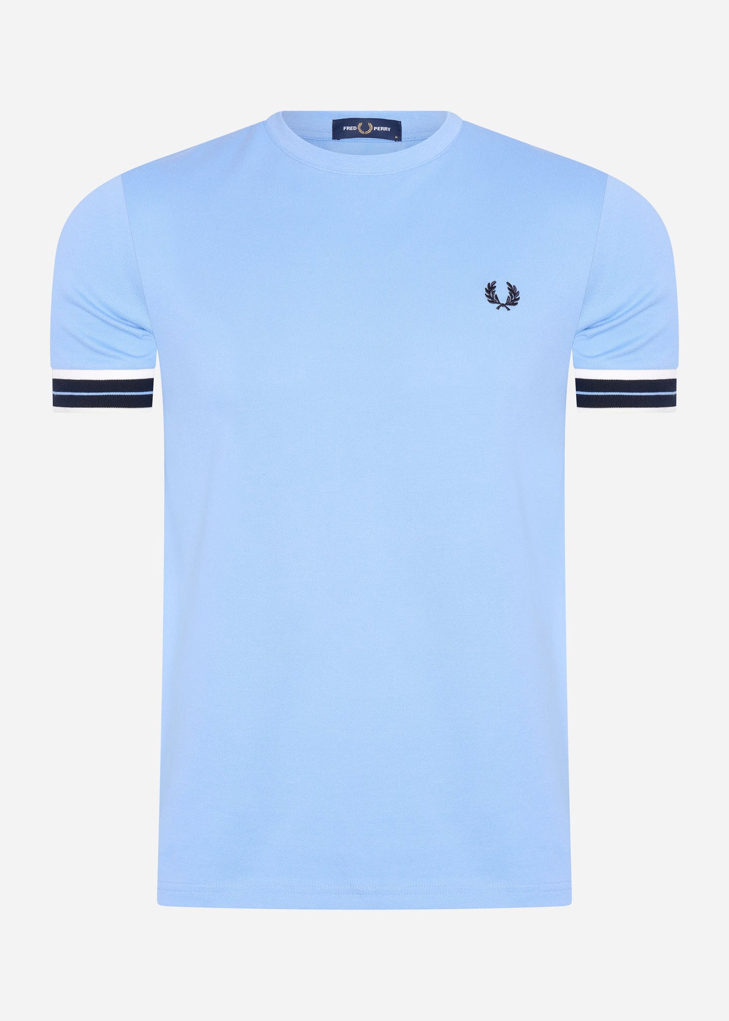 fred perry pique t-shirt sky 