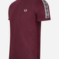 Fred Perry T-shirts  Contrast tape ringer t-shirt - oxblood gunmetal 