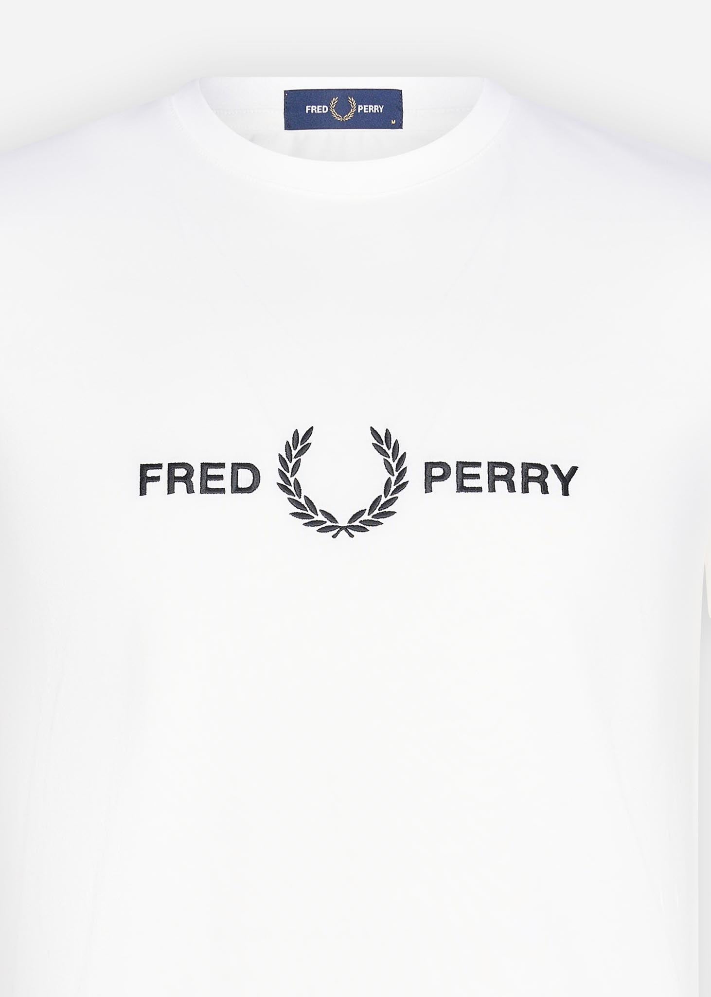 Fred Perry t-shirt white wit