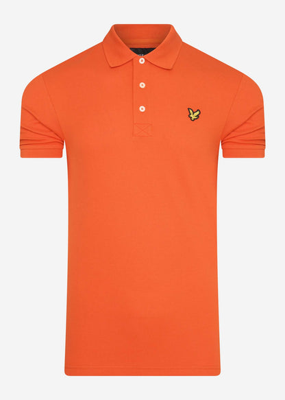 Lyle & Scott Polo's  Plain polo shirt - burnt orange 