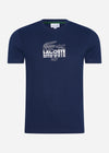 Lacoste T-shirts  Lacoste branding t-shirt - navy blue 