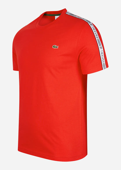 Lacoste T-shirts  Contrast stripe t-shirt - corrida 