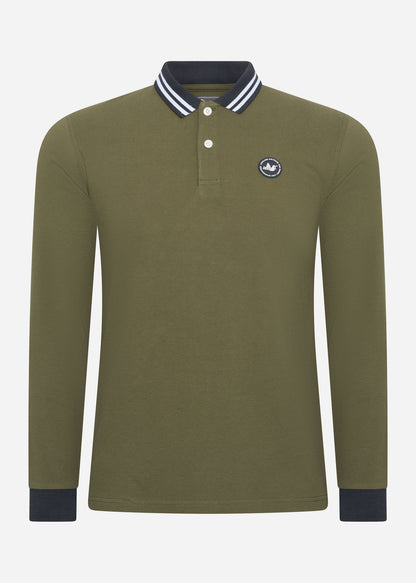 Peaceful Hooligan Longsleeve Polo's  Phantom ls polo - khaki 