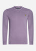 Lyle & Scott Truien  Cotton merino crew jumper - billboard purple 